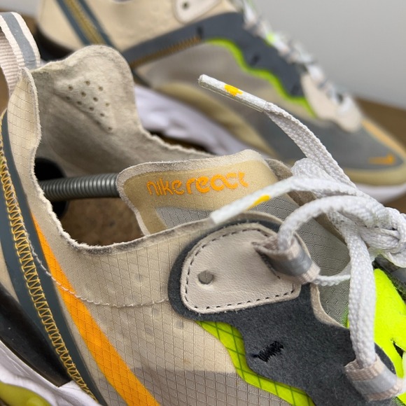 Nike React Element 87 Shoes Mens 12.5 Light Orewood Cork Insole Running Sneakers main image 9